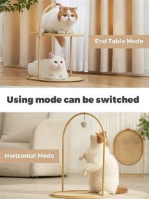 img 2 attached to 🐱 Premium Sisal Mat Scratching Post for Indoor Cats: Tall Scratcher Pad, Tree Bed, Play Perch - Couch Furniture, Carpet Protector - Hanging, Horizontal Floor, Coffee Table Mode