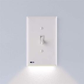 img 4 attached to 🔌 SnapPower SwitchLight: Premium 2-Pack LED Night Light for Single-Pole Light Switches, Adjustable Brightness, Auto On/Off - Toggle, White