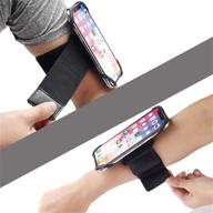 🏃 evancary running armband wristband phone holder - arm band for phone running with 360° rotation, compatible with iphone samsung galaxy google pixel - cell phone armband wristband ideal for hiking, biking, and running logo