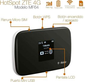 img 3 attached to 📶 ZTE Z64 4G Mobile WiFi Hotspot Router, MF64 - Up to 21Mbps Download Speed, Connect Up to 8 Devices, Create WLAN Anywhere (T-Mobile)