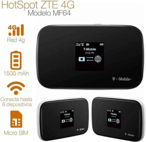 img 2 attached to 📶 ZTE Z64 4G Mobile WiFi Hotspot Router, MF64 - Up to 21Mbps Download Speed, Connect Up to 8 Devices, Create WLAN Anywhere (T-Mobile)