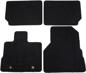 img 2 attached to Jet Black GM Accessories 22783017 Front and Rear Carpeted Floor Mats – Enhance Your Vehicle with Style and Durability