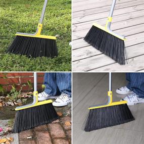 img 3 attached to 🧹 Heavy-Duty Outdoor Floor Cleaning Broom - 58" Commercial Sweeper for Concrete Courtyard, Garage, Patio, Indoor Home, and Kitchen