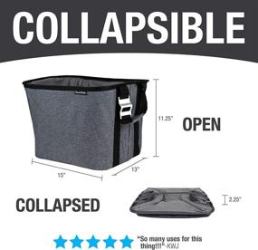 img 3 attached to CleverMade 36 Can Party Tub: Insulated Leakproof Collapsible Cooler for Backyard Parties, Tailgating & Home Entertaining - Charcoal