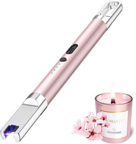 img 4 attached to 🕯️ Flamgirlant Candle Lighter: Upgraded Electric Lighter with Battery Display and Safety Switch - Enhance Your Candle Experiences with USB Rechargeable Convenience and Versatility!