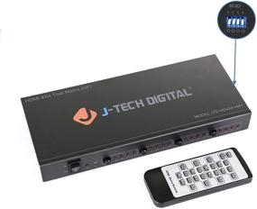 img 2 attached to 🔁 J-Tech Digital 4K 30Hz 4x4 HDMI Matrix Switch Switcher | HDCP 3D & Deep Color HDMI 1.4 Ultra HD Control4 Driver Supported