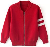 🧥 simplee kids full zip knitting cardigan: stylish sweaters for boys' clothing logo