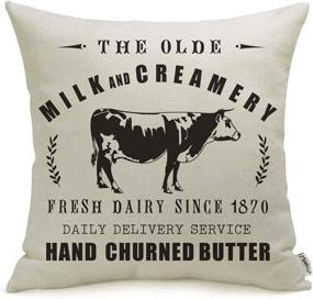 img 4 attached to Meekio Farmhouse Pillow Covers Decor