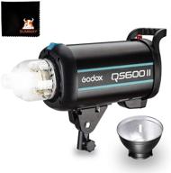 📸 godox qs600ii студийная вспышка-спот свет 600ws профессиональный студийный свет для фотографии моноблок со светодиодным освещением 150w для фотографии в студии на задний план. логотип