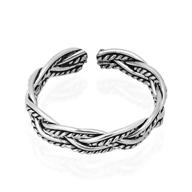 🧦 celtic weave design sterling silver toe ring and pinky ring by aeravida logo