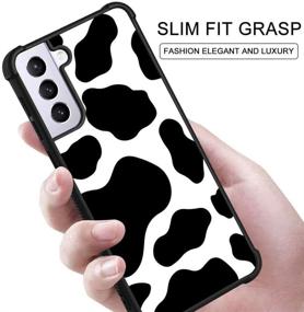 img 2 attached to Samsung Galaxy S21 Ultra 5G Case - Cow Print Hybrid Hard PC + TPU Bumpers - Full Protection with Lanyard Strap Holder - Women and Girls - for Samsung S21 Ultra 5G 6.8 Inch