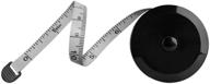 📏 versatile mini tape measure - retractable body measuring tape for tailoring, sewing, and crafts, dual sided white with push button logo