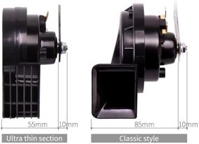 img 3 attached to FARBIN Compact Horns 12V Водонепроницаемый автомобильный звуковой сигнал Громкий электрический грузовой звуковой сигнал Универсальный для любых транспортных средств 12V