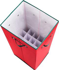 img 2 attached to 🎁 Convenient Elf Stor 1024 Paper Storage Box: Easily Store 20 Rolls of 30 Inch Long Gift Wrap in One Red Lidded Container, 1 PACK