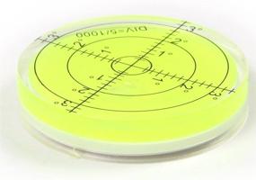 img 2 attached to 📐 YOTOM Fluorescent Yellow Bubble Spirit Level: 66x10mm Circular Surface Level Inclinometers - Top-Notch Accuracy