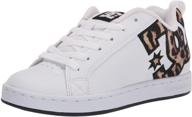 dc womens court graffik skate women's shoes and athletic logo