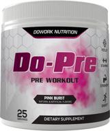 💖 do-pre pink burst: pre workout powder for men & women - sport + energy supplement with caffeine & dynamine, 25 servings logo