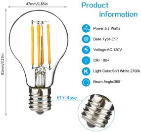 img 2 attached to 💡 Haian Dimmable Filament Equivalent Decorative Bulb