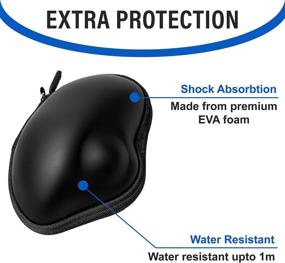 img 3 attached to 🐭 Vexko Mouse Travel Case for Logitech M570 / Ergo M575 Wireless Trackball Computer Mouse - Case Only (Black/Grey) - enhanced SEO