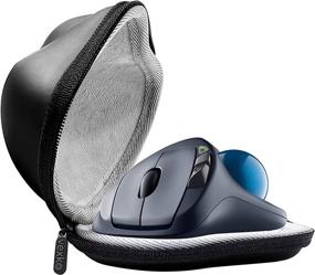 img 4 attached to 🐭 Vexko Mouse Travel Case for Logitech M570 / Ergo M575 Wireless Trackball Computer Mouse - Case Only (Black/Grey) - enhanced SEO