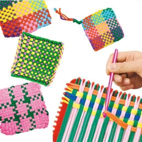 img 1 attached to 🌈 Colorful 192 Pcs Loom Potholder Loops: Crafting Fun for Kids with 12 Vibrant Colors!