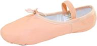 danzcue child leather ballet slipper girls' shoes for athletic logo