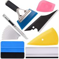 🚗 ehdis vinyl wrap tool kit - 7-piece vehicle window tint tool set for car glass protective film wrapping installation - includes vinyl squeegees, felt squeegee, film cutting knife with blades logo