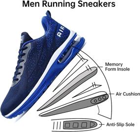 img 1 attached to 👟 MEHOTO Mens Air Running Sneakers: Lightweight Gym Shoes for Sport, Fitness, and Walking - Sizes 7-12.5