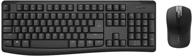 rapoo x1800pro wireless keyboard and mouse combo: full-size, big enter key, black - 2.4ghz dropout-free connection logo