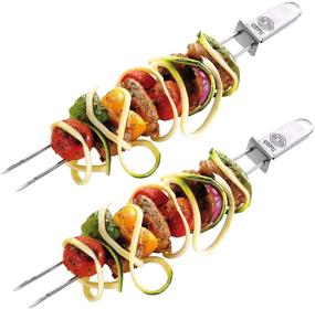 img 3 attached to GEFU Twinco 15420 Stainless Steel Barbecue Skewers - 2-Piece Set