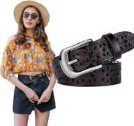 longwu italian genuine cowhide coffee 110cm women's accessories for belts logo