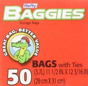 img 1 attached to Hefty Baggies 1 Gallon Food Storage Bags - 50 Count