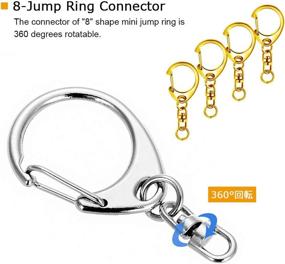 img 1 attached to 🔗 Snap Keychain Connector Accessories for Beading & Jewelry Making by Roctee D