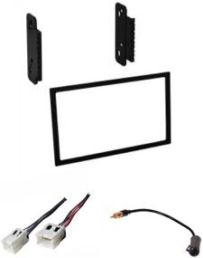 img 1 attached to 🚘 ASC Car Stereo Install Dash Kit, Wire Harness, and Antenna Adapter for Nissan Double Din Radio Installation: Models 95-98 200SX, 98-01 Altima, 98-04 Frontier, 95-99 Maxima, 95-99 Sentra, 00-04 Xterra