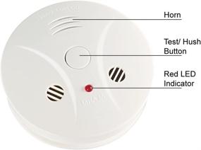 img 3 attached to Ultimate Safety: Battery Operated Smoke and CO Alarm Detector Combo Unit