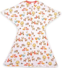 img 4 attached to 👶 Спальный мешочек для перехода Zipadee-Zip Swaddle от SleepingBaby: смесь хлопка, уютный мешок для сна для детей от 4 до 8 месяцев, маленький размер, дизайн леса