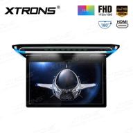 xtrons 15.6-дюймовый ультратонкий full hd аудио-видео монитор для автомобиля с hdmi-портом - видео 1080p и цифровым tft-экраном (без dvd) логотип