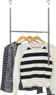 👕 chrome adjustable closet hanging rod by simplehouseware - enhance storage and organization логотип