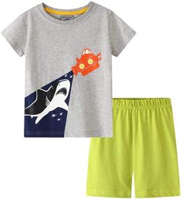 img 4 attached to Toddler Clothing T Shirt 2 8Years7 Dinosaur5T Boys' Clothing in Clothing Sets