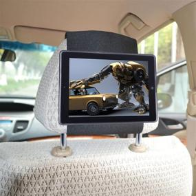 img 4 attached to 📱 TFY iPad Car Headrest Mount Holder – Fast-Attach Fast-Release Edition - Black (iPad 4 / iPad 3 / iPad 2)