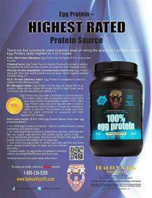 img 2 attached to 🥚 Healthy ‘N Fit 100% Egg Protein - Chocolate (12oz): The Ultimate All-Natural Protein Powerhouse with Natural Peptides