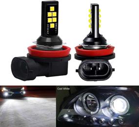 img 4 attached to SOCAL-LED LIGHTING 2x H11 H8 LED Fog Light Bulb: Advanced 3030 SMD, Bright & Colorful Daytime Running DRL Lamp in Cool White