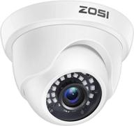 📷 камера видеонаблюдения zosi 1080p dome высокой четкости: гибридная 4-в-1 hd-cvi/tvi/ahd/960h аналоговая cvbs, 2мп день/ночь погодозащищенная камера видеонаблюдения с до 80ft ночного видения для уличного/внутреннего использования. логотип