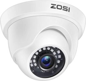 img 4 attached to 📷 High Definition ZOSI 1080p Dome Security Cameras: Hybrid 4-in-1 HD-CVI/TVI/AHD/960H Analog CVBS, 2MP Day/Night Weatherproof Surveillance CCTV Camera for Outdoor/Indoor with Up to 80FT Night Vision