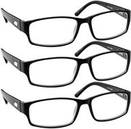 👓 stylish multi pack reading glasses for men and women with truvision readers - comfortable spring hinges f504 logo