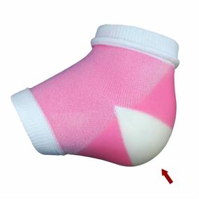 img 2 attached to 👣 Bodiance Moisturizing Gel Heel Socks/Sleeves, 2 Pairs, Pink - Includes O'keeffe's Healthy Feet Foot Cream for Cracked Heels - Callus Treatment Bundle