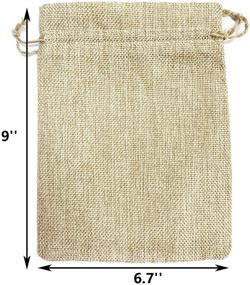 img 1 attached to 🎁 Bulk Burlap Bags: 25-Packs of Drawstring Gift Bags for Parties, Weddings, Holidays, and More!