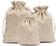 🎁 bulk burlap bags: 25-packs of drawstring gift bags for parties, weddings, holidays, and more! logo