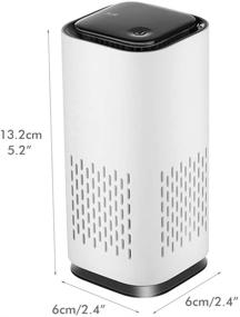 img 3 attached to 🌬️ Enhance Your Indoor Air Quality with Amycute Air Purifier Mini Car: True HEPA Carbon Layer Filter for Odor and Dust Elimination in Bedroom or Office