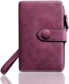 img 1 attached to 💼 Women's Bifold Leather Wristlet Blocking Wallet - Premium Handbag Accessory